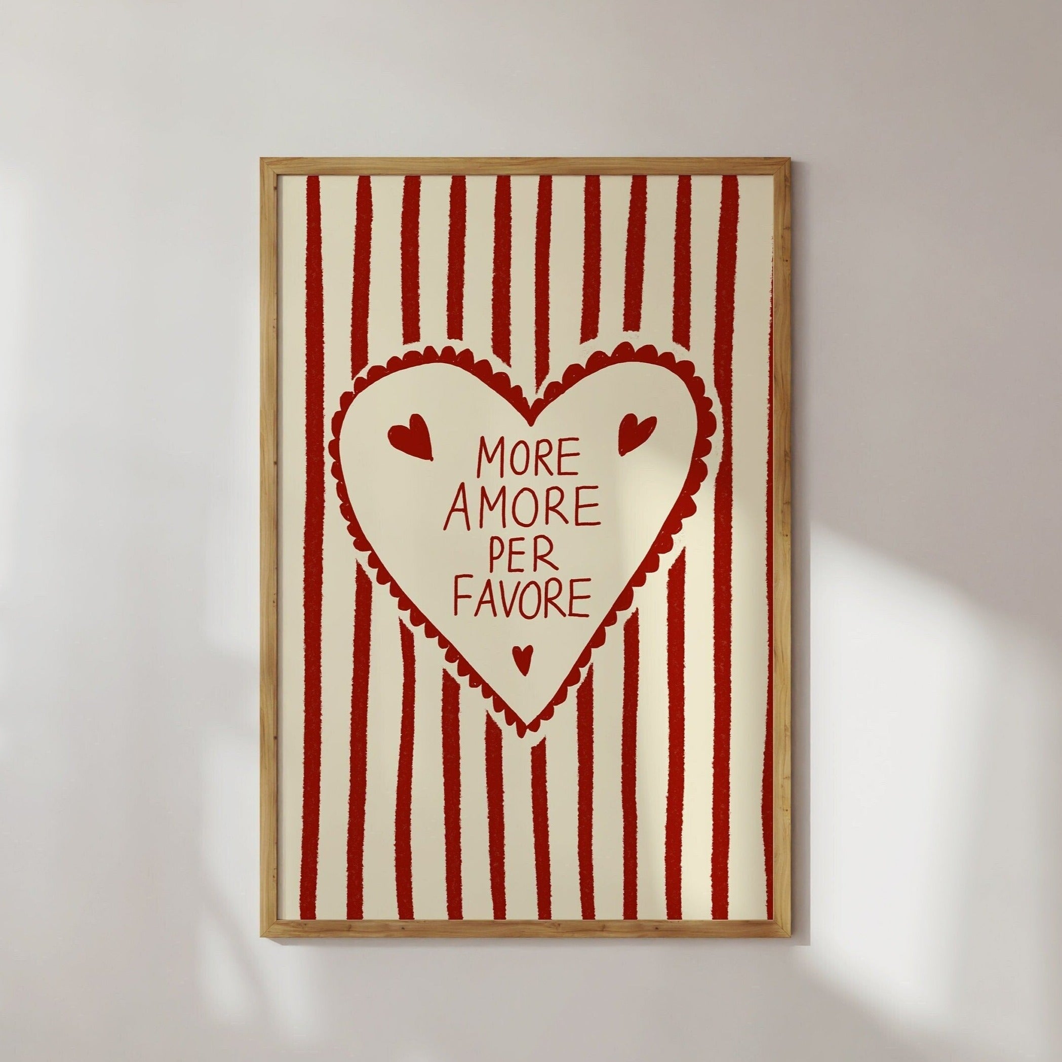 Poster More Amore Per Favore Kunstdruck