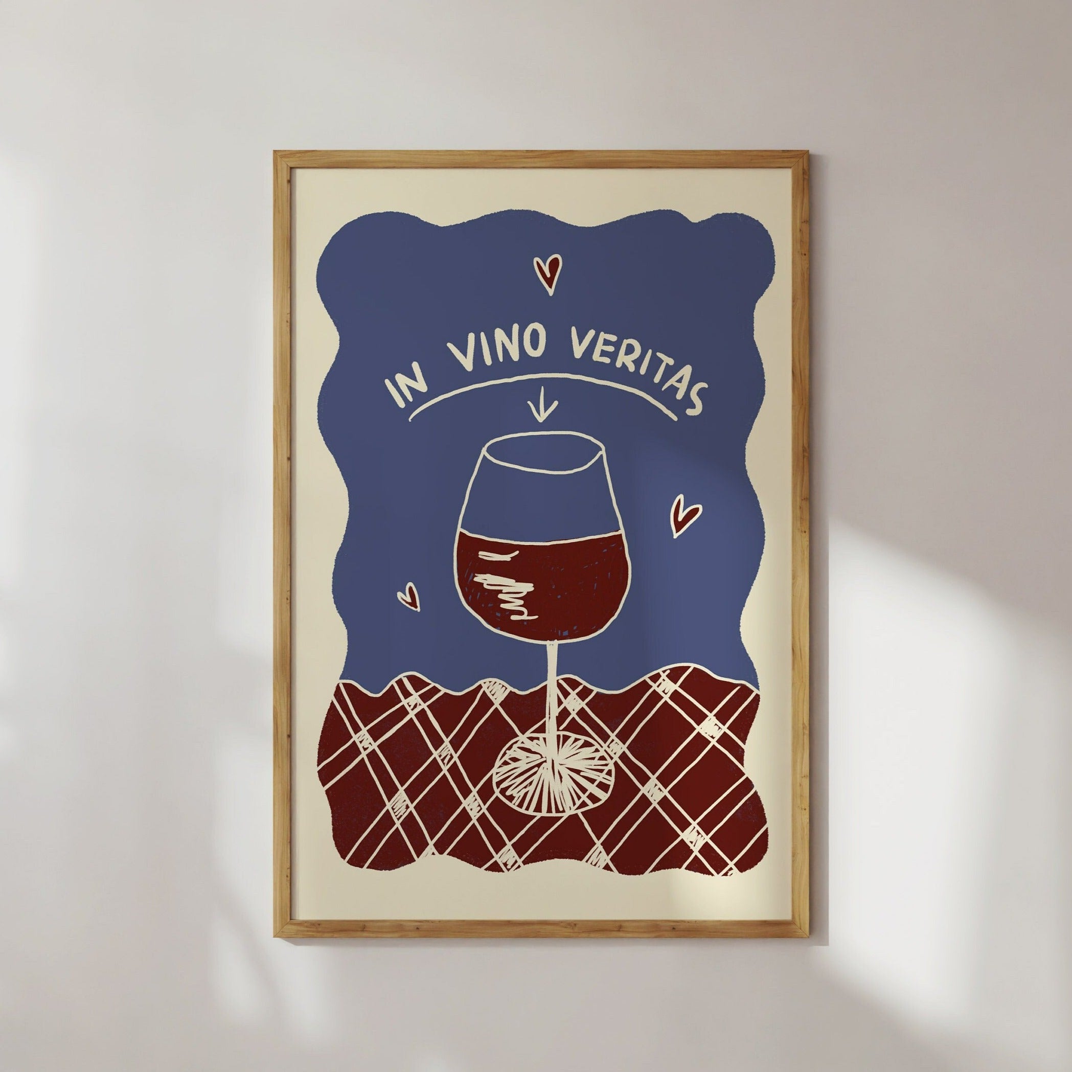 Poster In Vino Veritas / Wein Kunstdruck