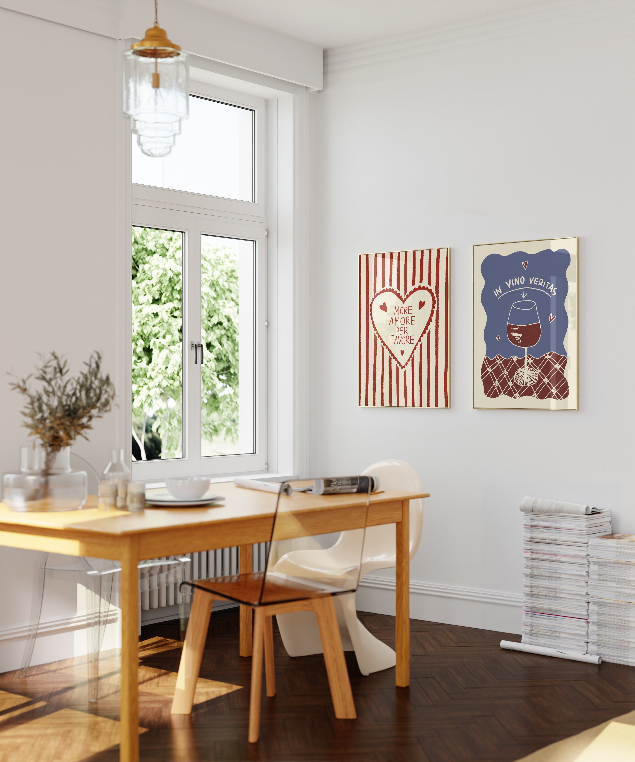 Poster In Vino Veritas / Wein Kunstdruck