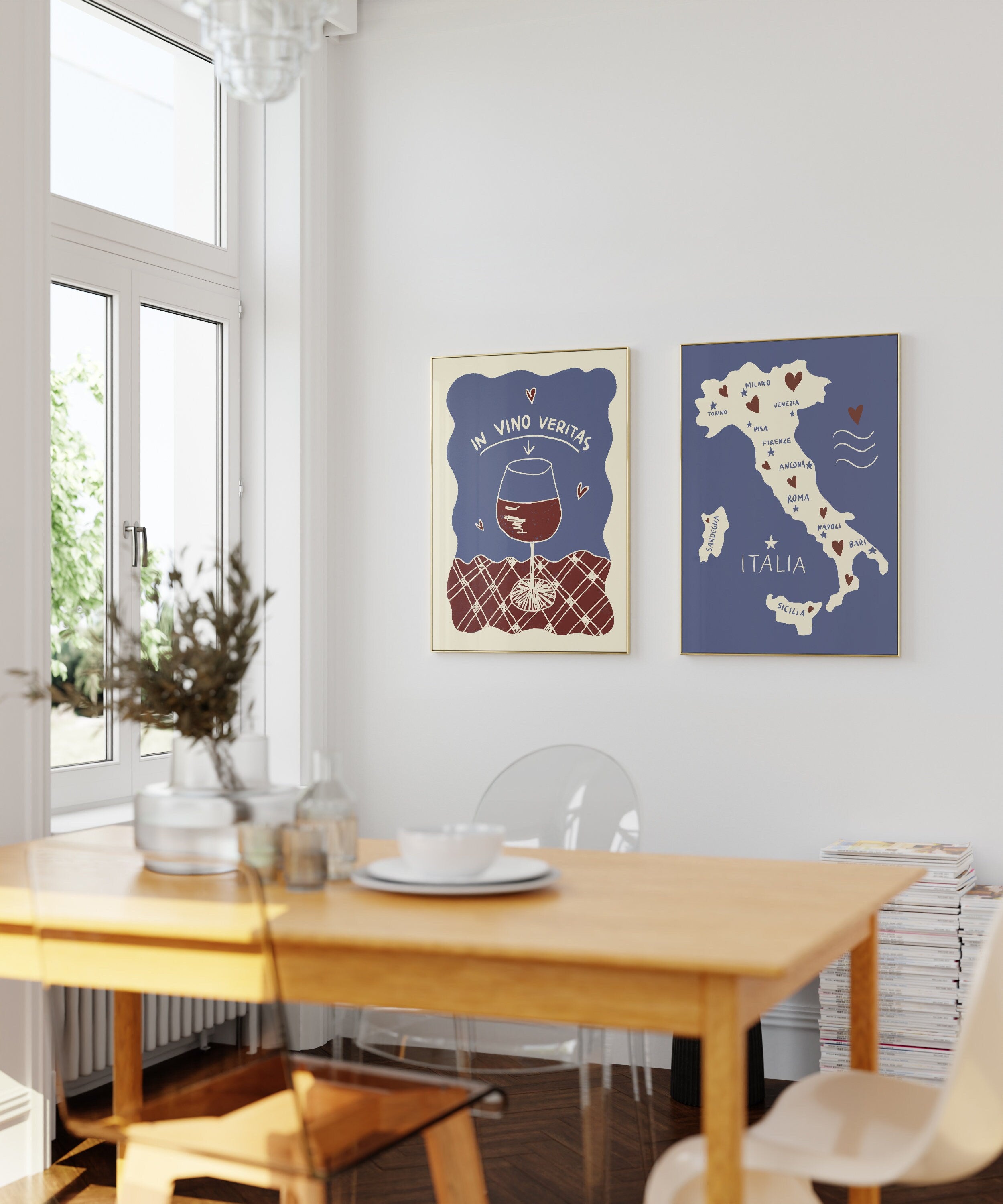 Poster In Vino Veritas / Wein Kunstdruck