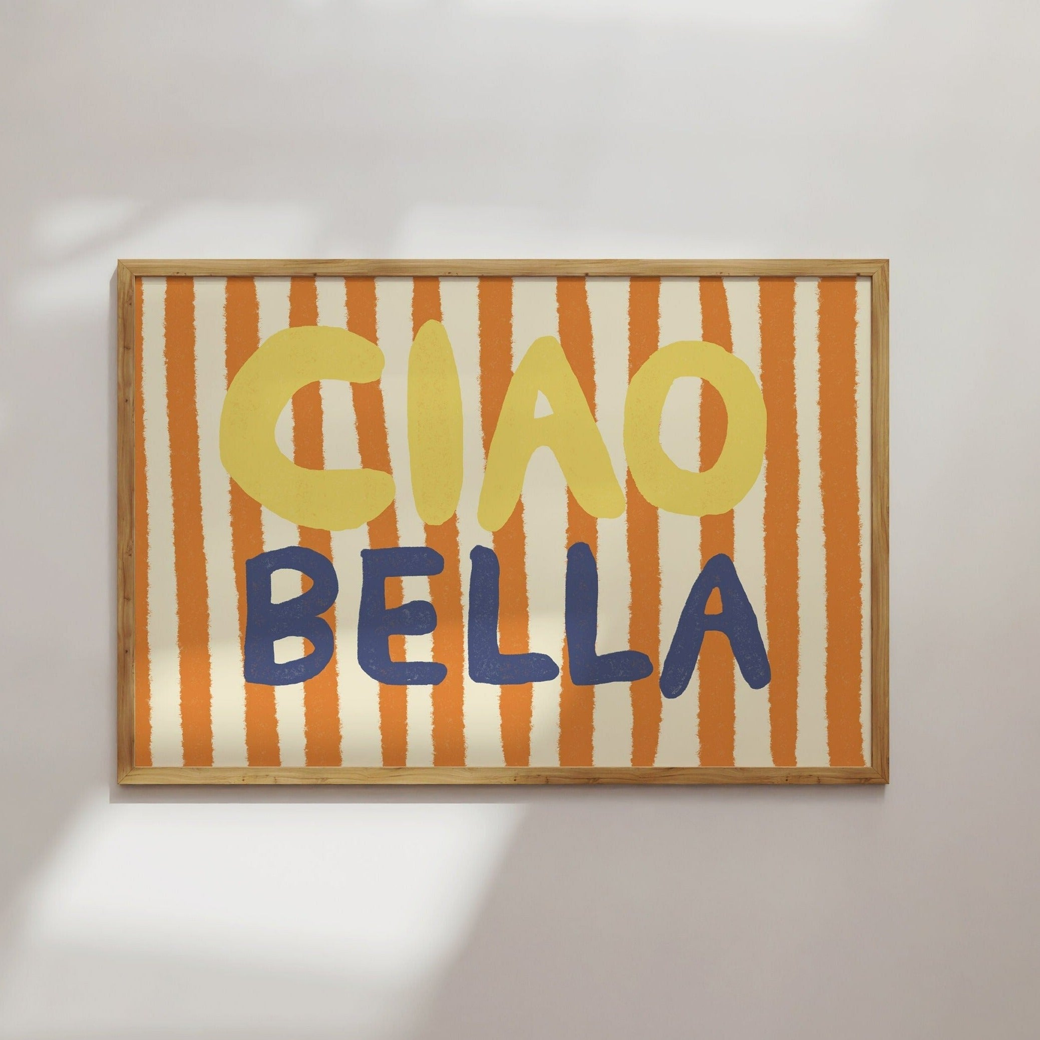 Poster Cioa Bella Sommer/ Typografisches poster / Modern