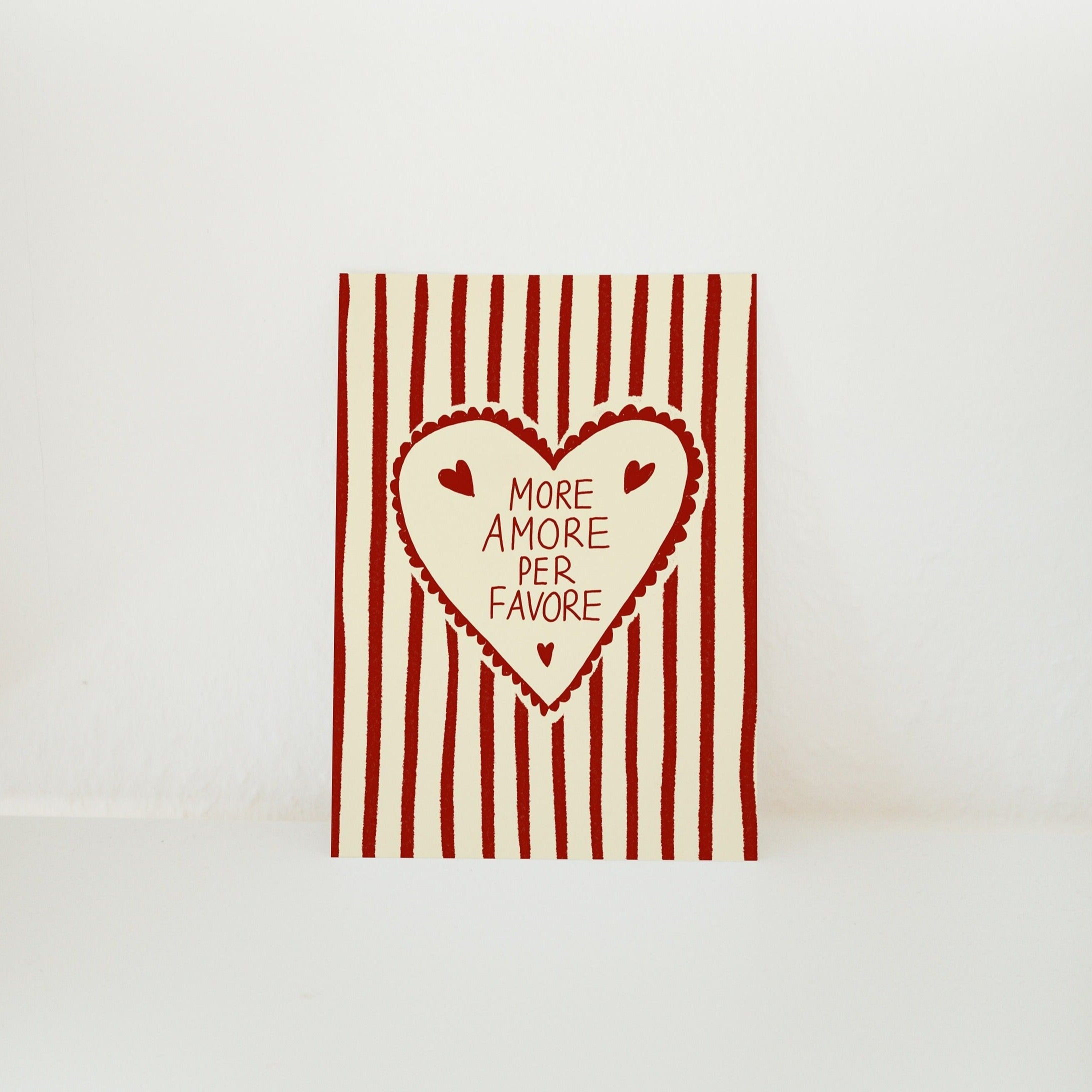 Postkarte More Amore Per Favore