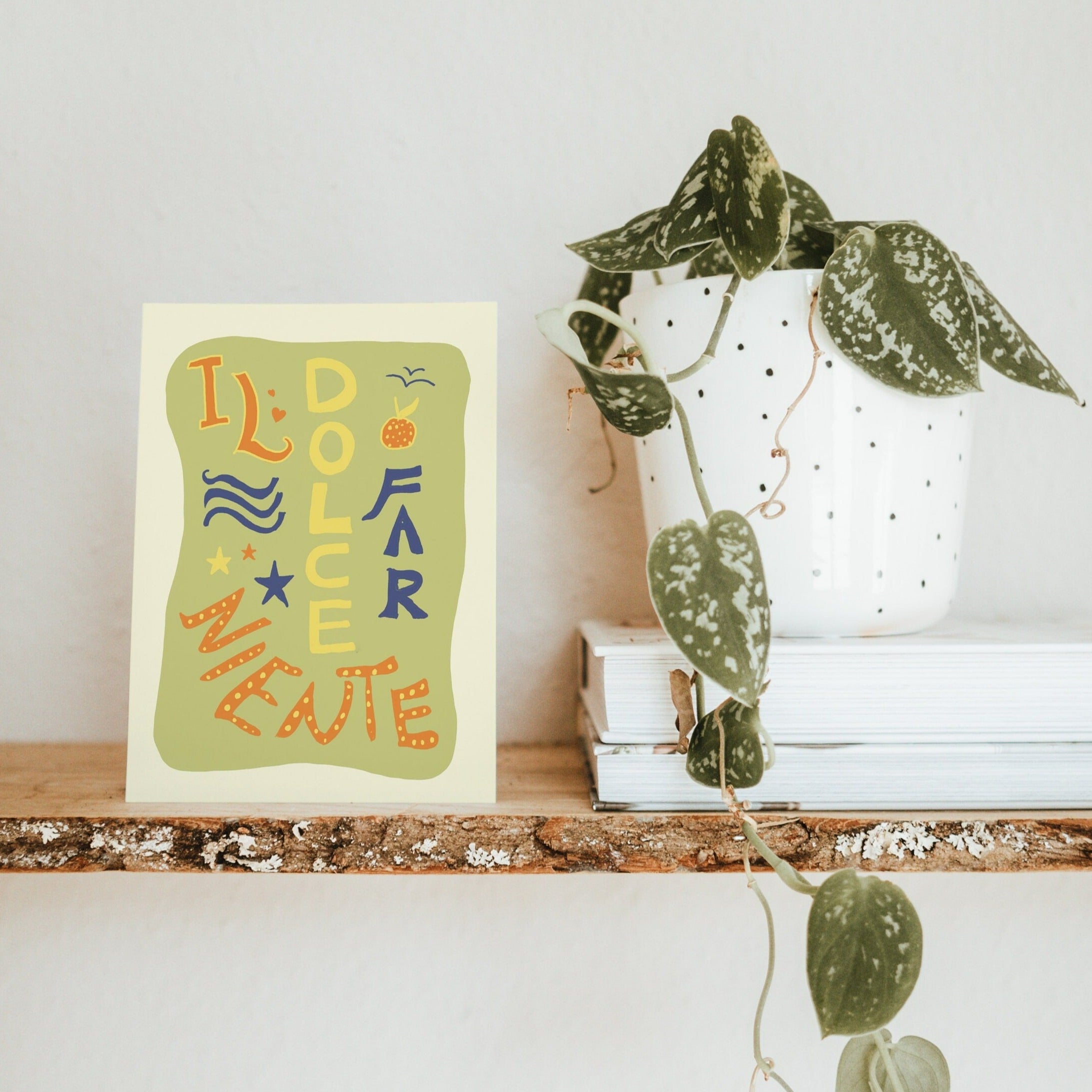 Postkarte Il Dolce Far Niente Illustration