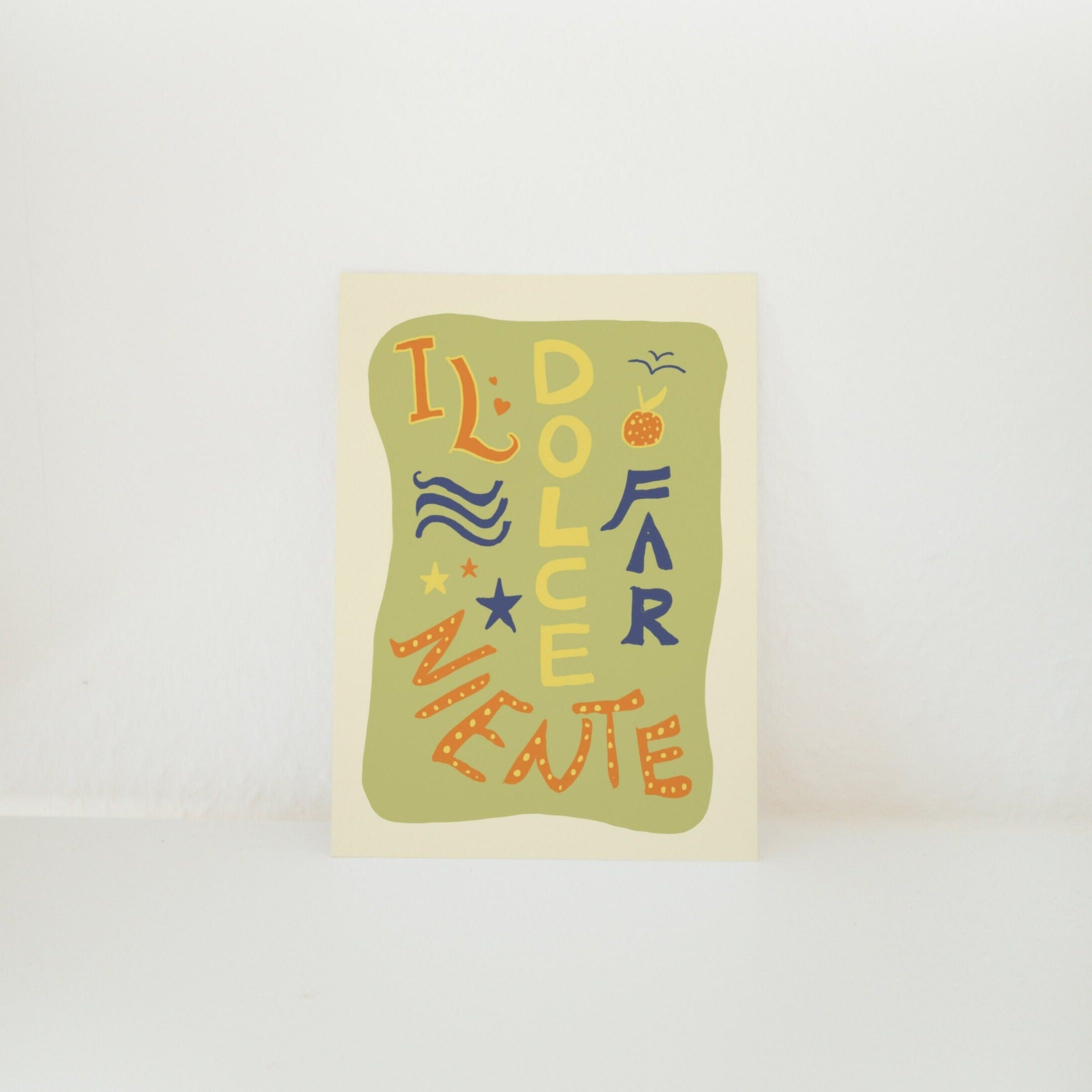 Postkarte Il Dolce Far Niente Illustration