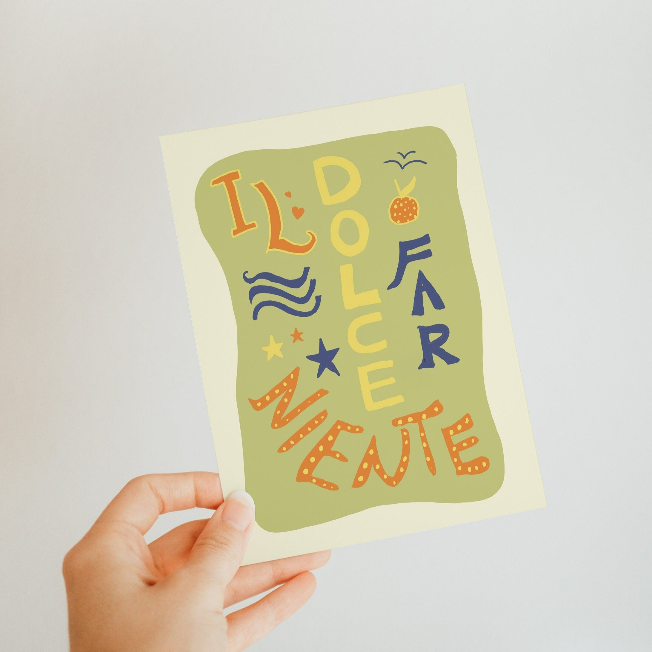 Postkarte Il Dolce Far Niente Illustration