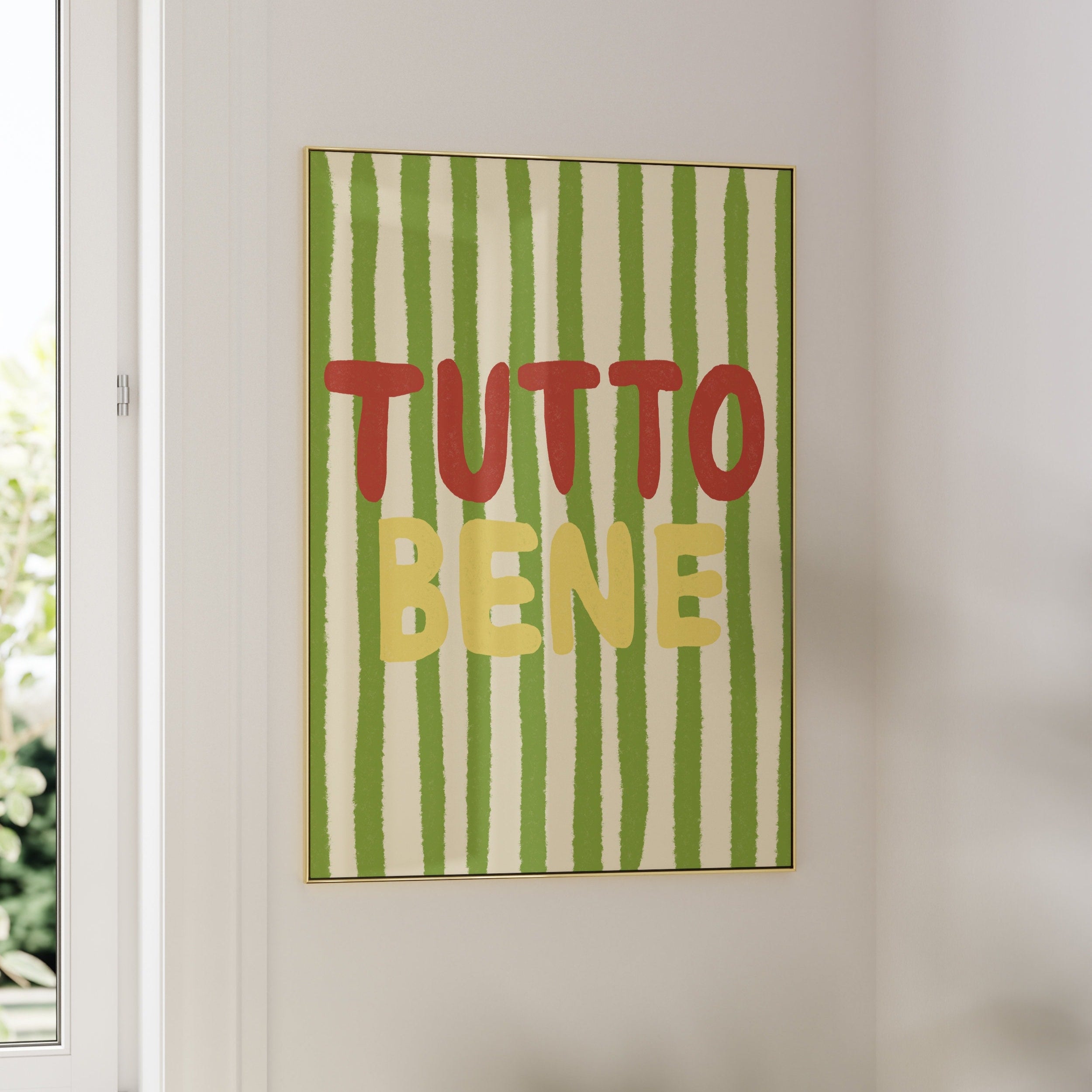 Poster Tutto Bene Kunstdruck Italien