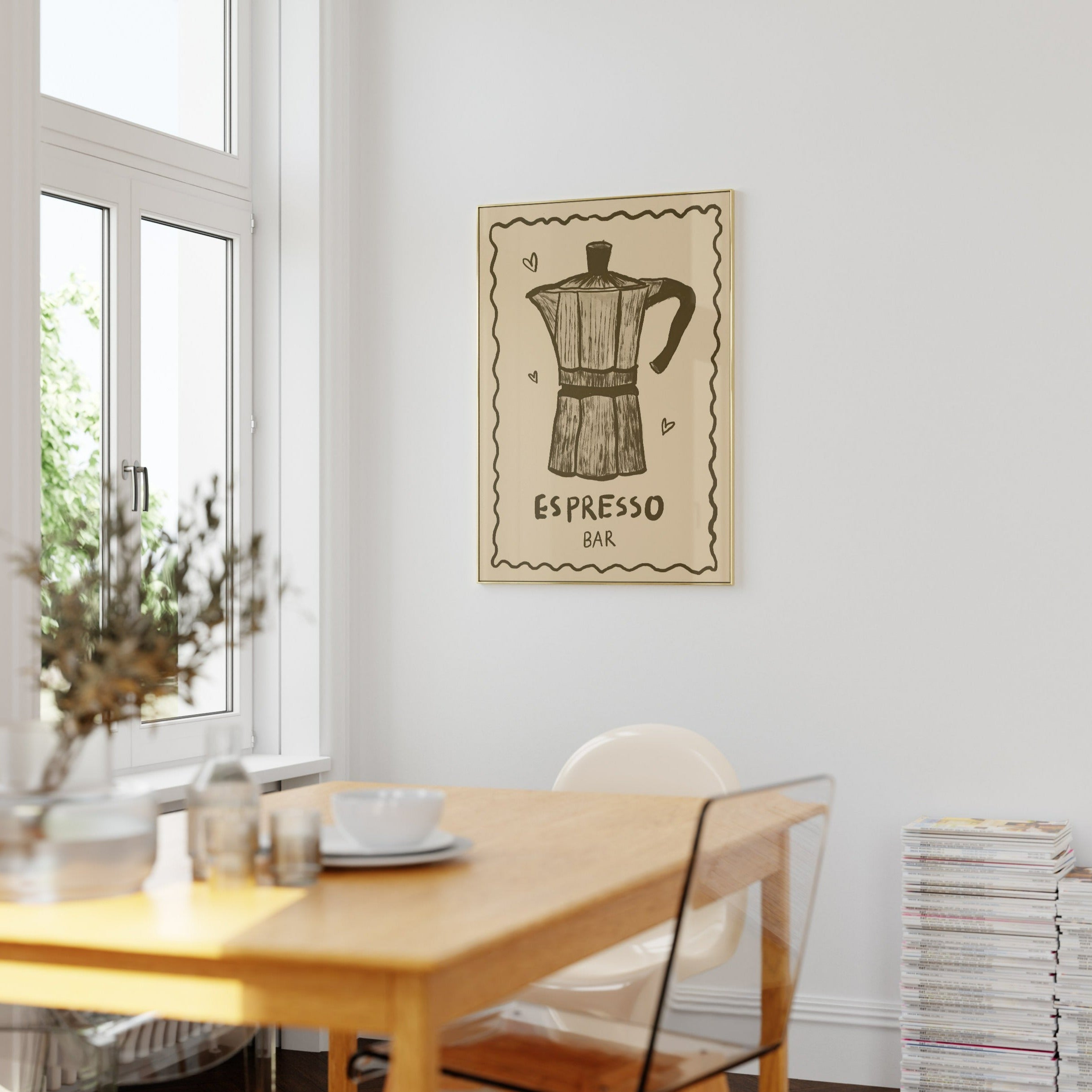 Poster Espresso Espressokocher Kaffee