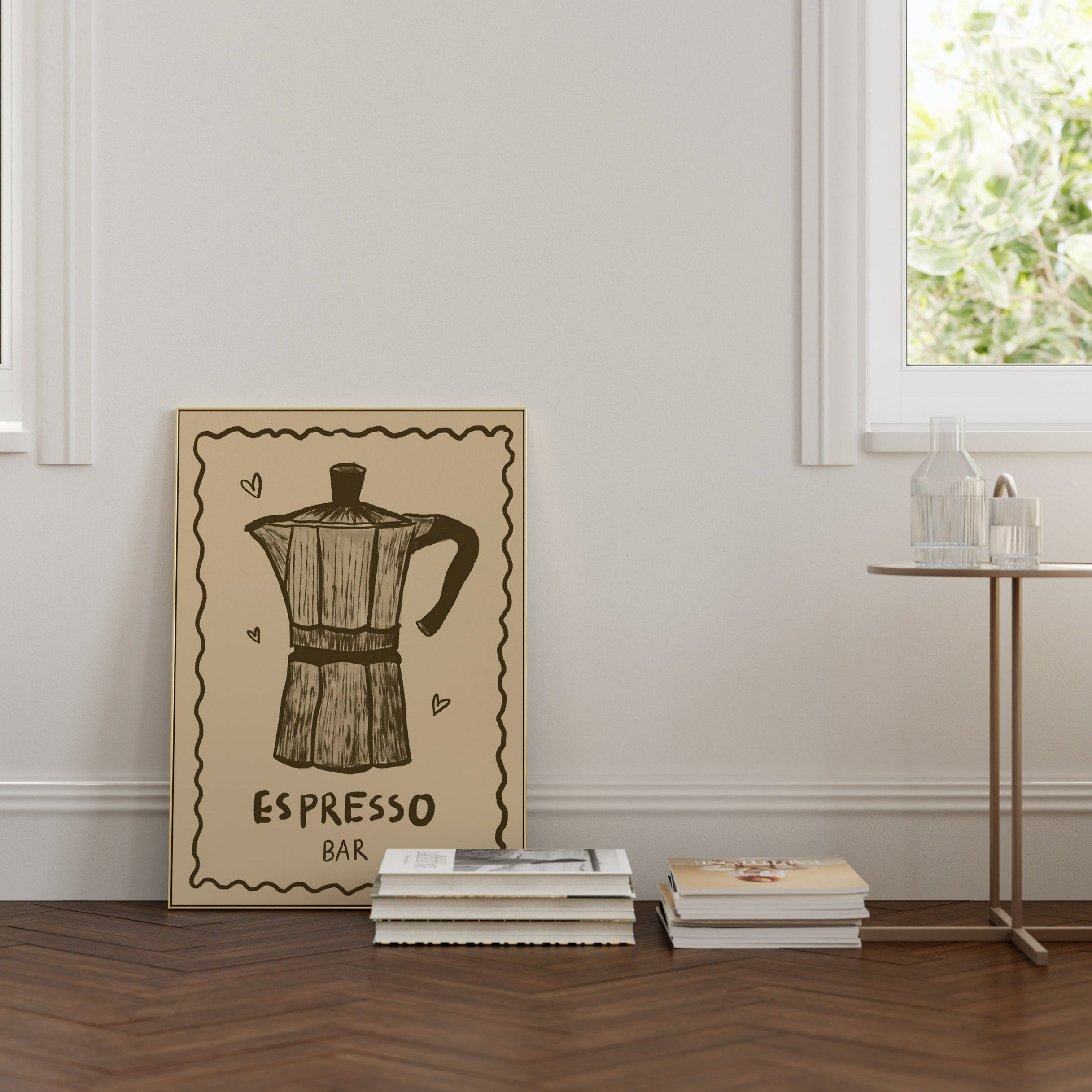 Poster Espresso Espressokocher Kaffee