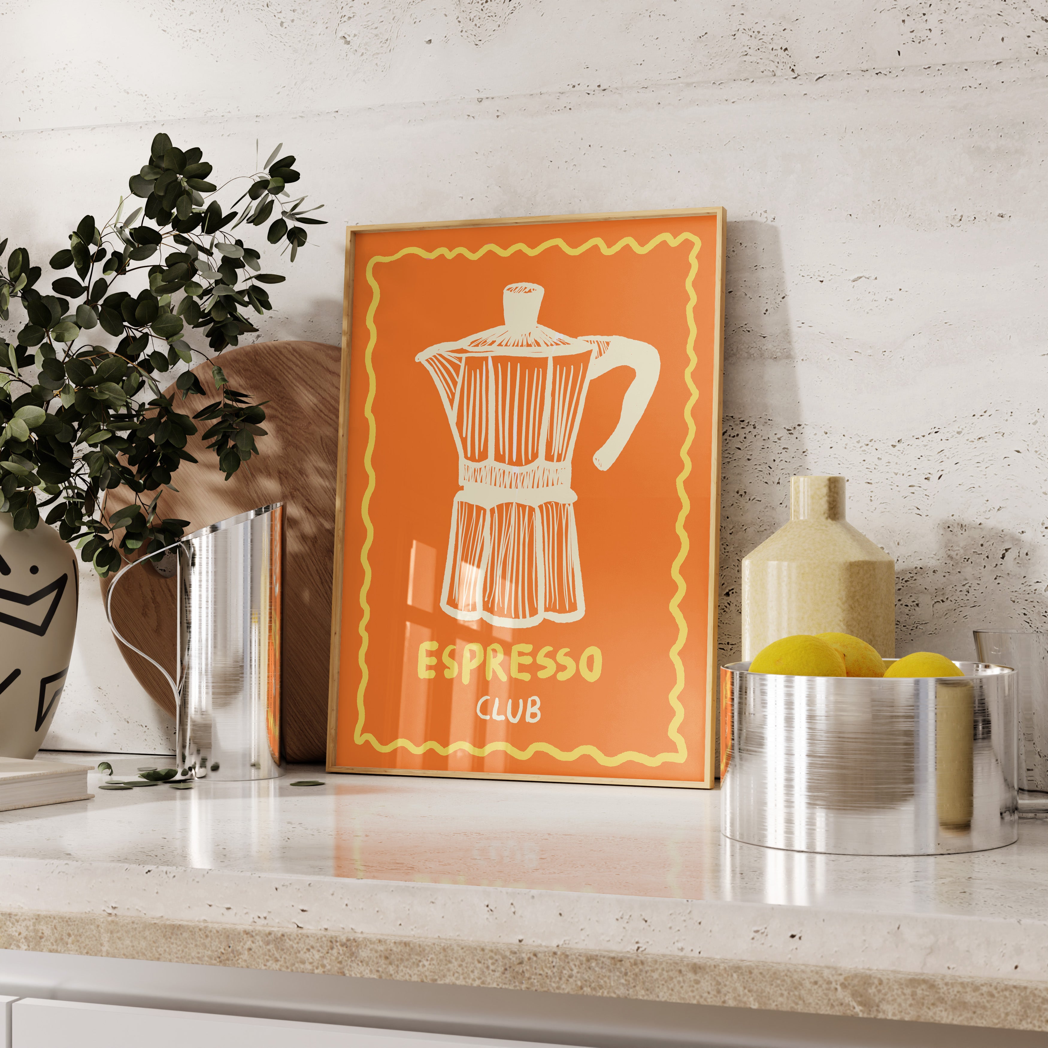 POSTER ESPRESSO CLUB ORANGE