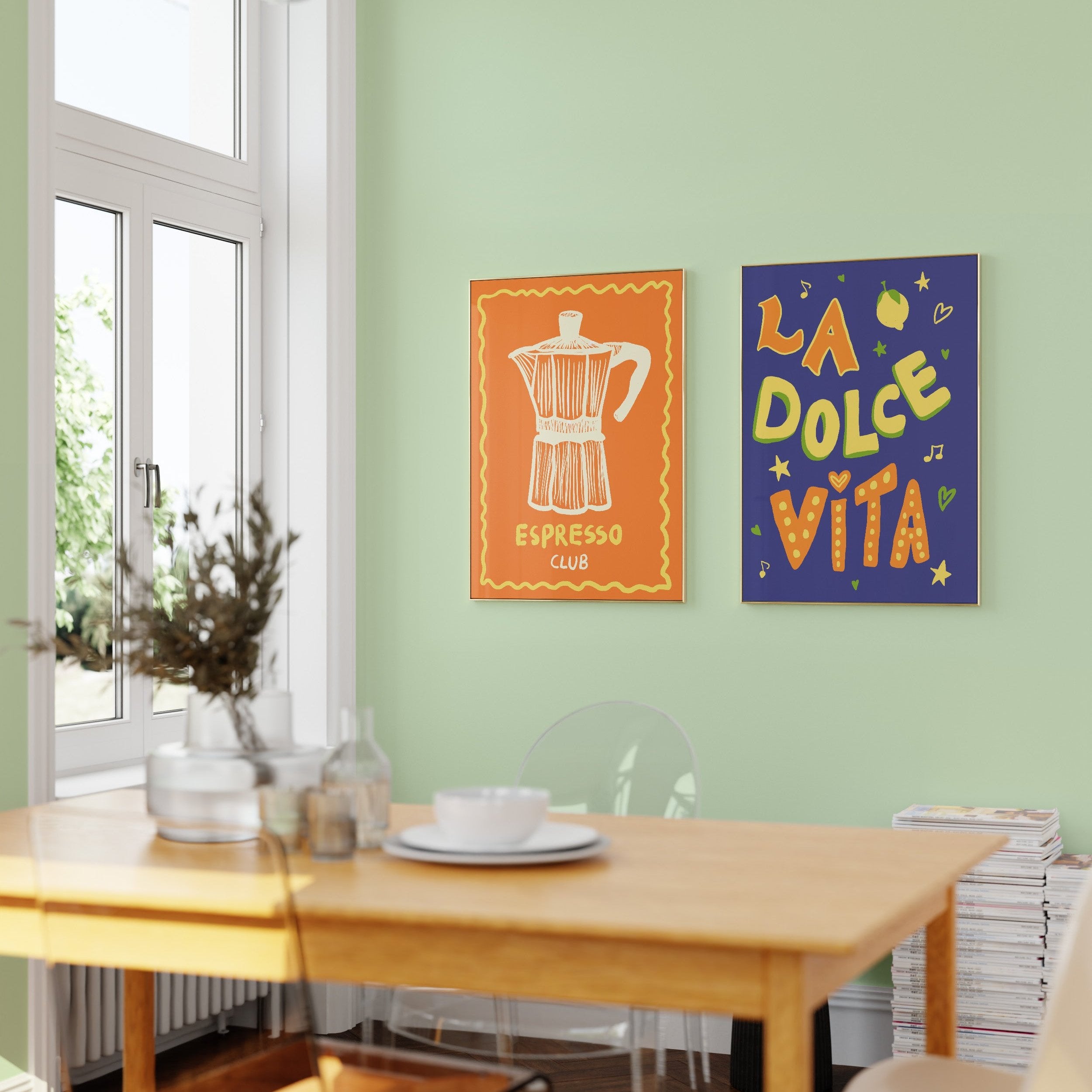 POSTER ESPRESSO CLUB ORANGE