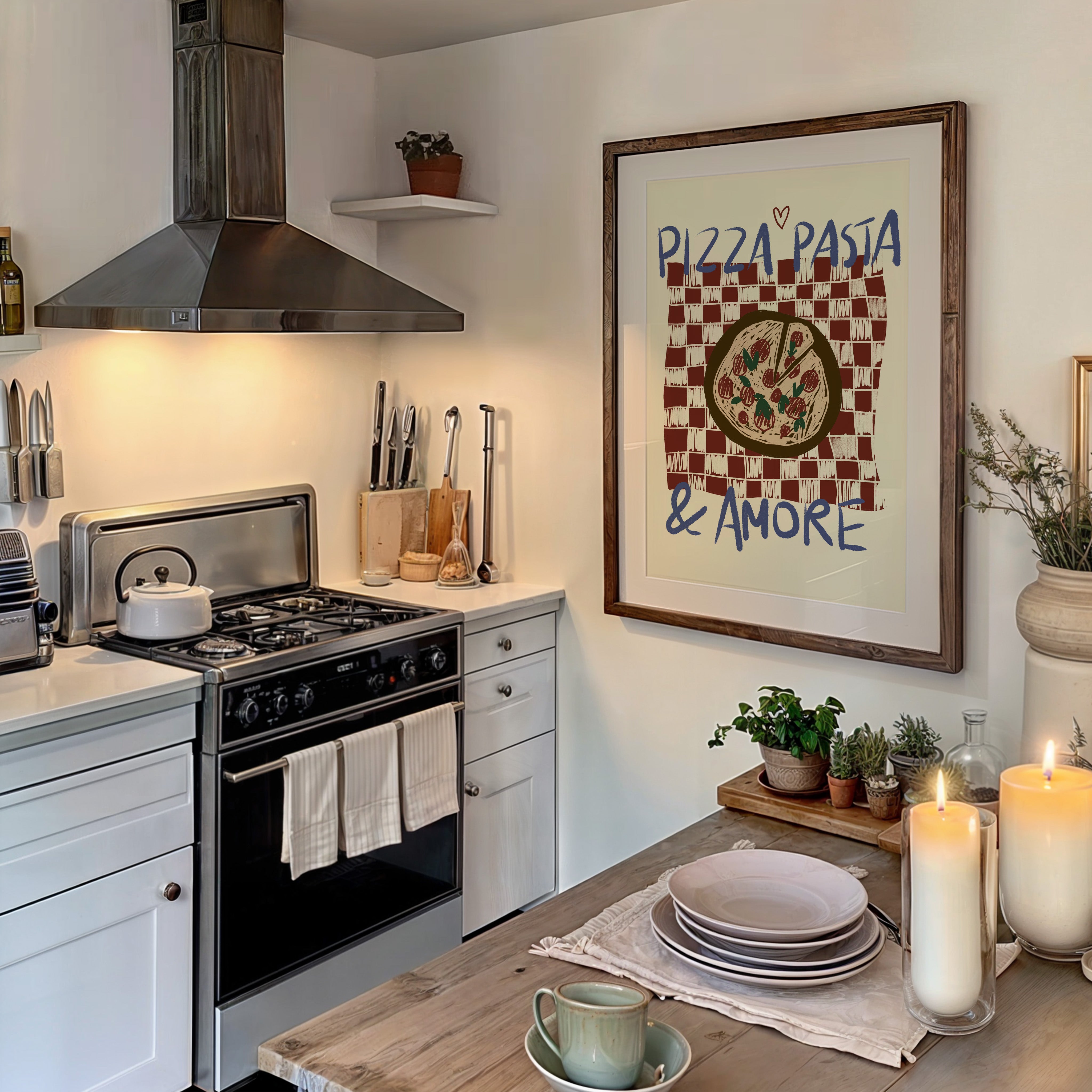 POSTER PIZZA, PASTA & AMORE