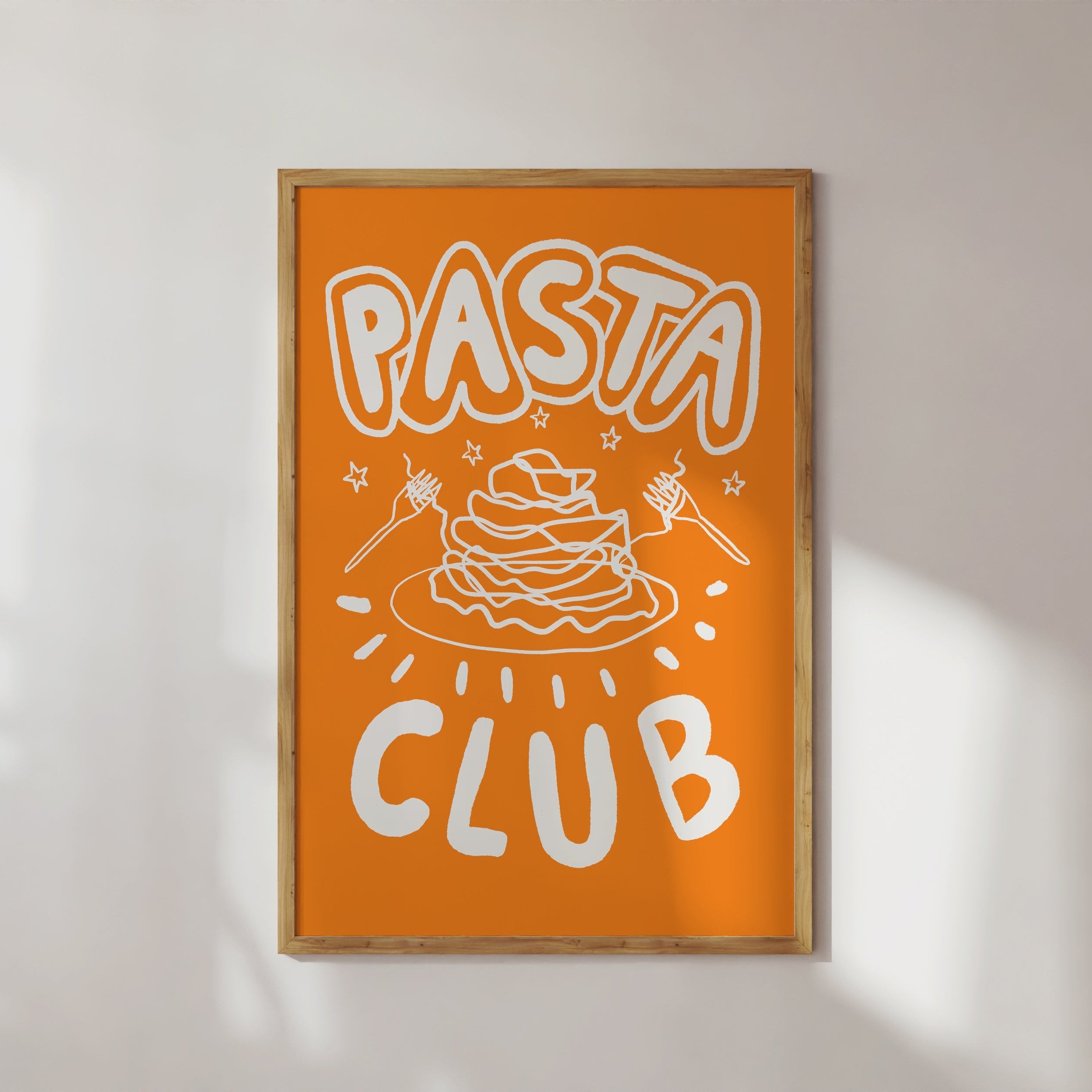 POSTER PASTA CLUB ORANGE