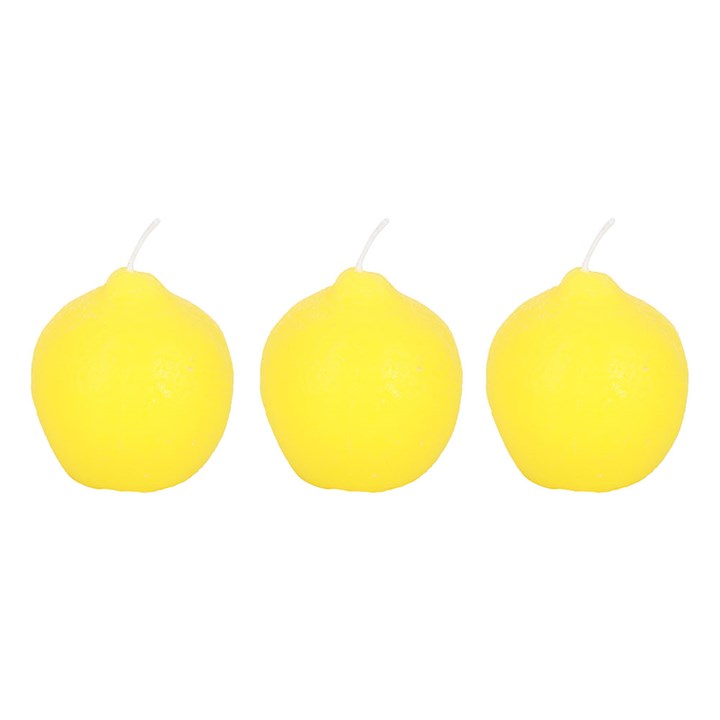 SET OF LEMON CANDLES