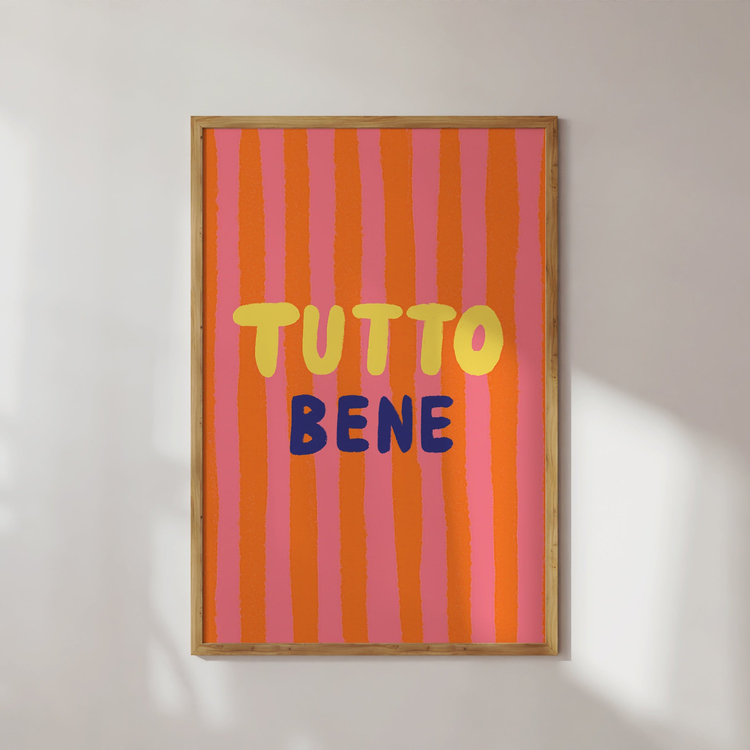 POSTER TUTTO BENE PINK ORANGE