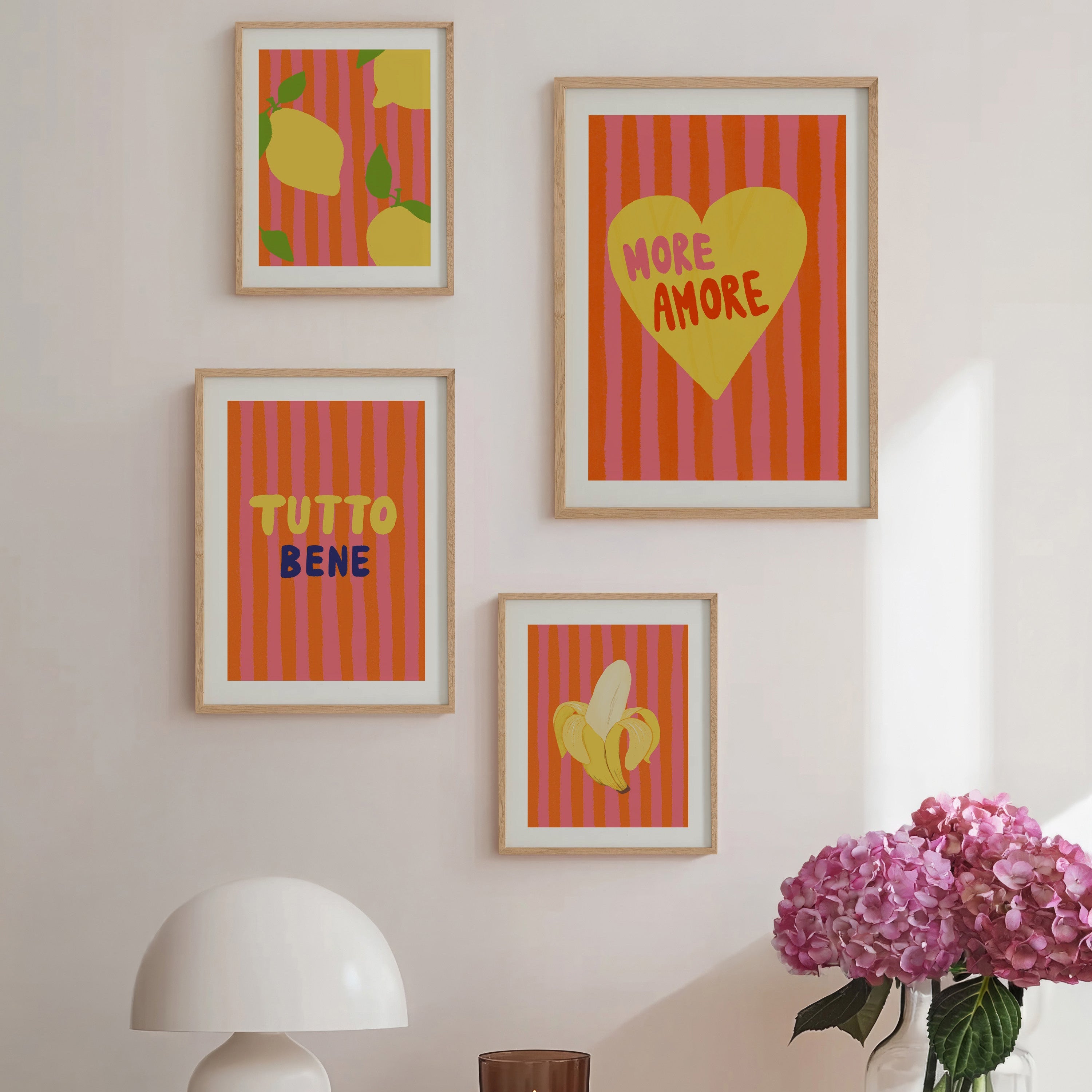 POSTER TUTTO BENE PINK ORANGE