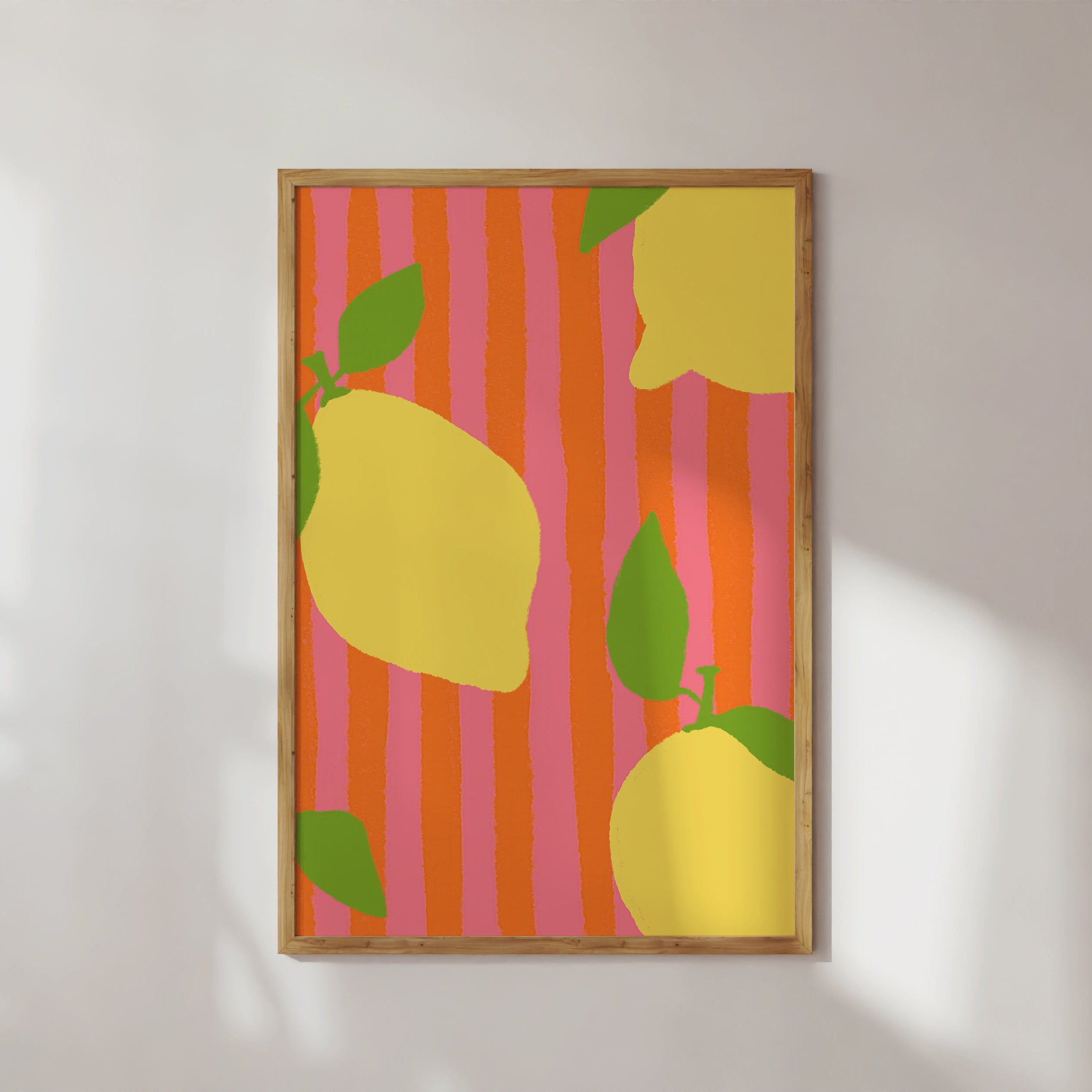 POSTER ZITRONEN PINK ORANGE