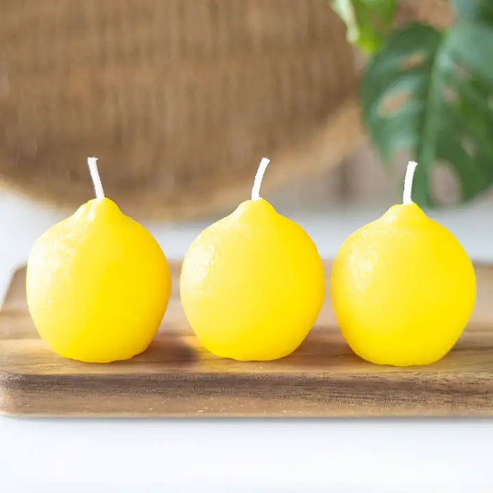SET OF LEMON CANDLES