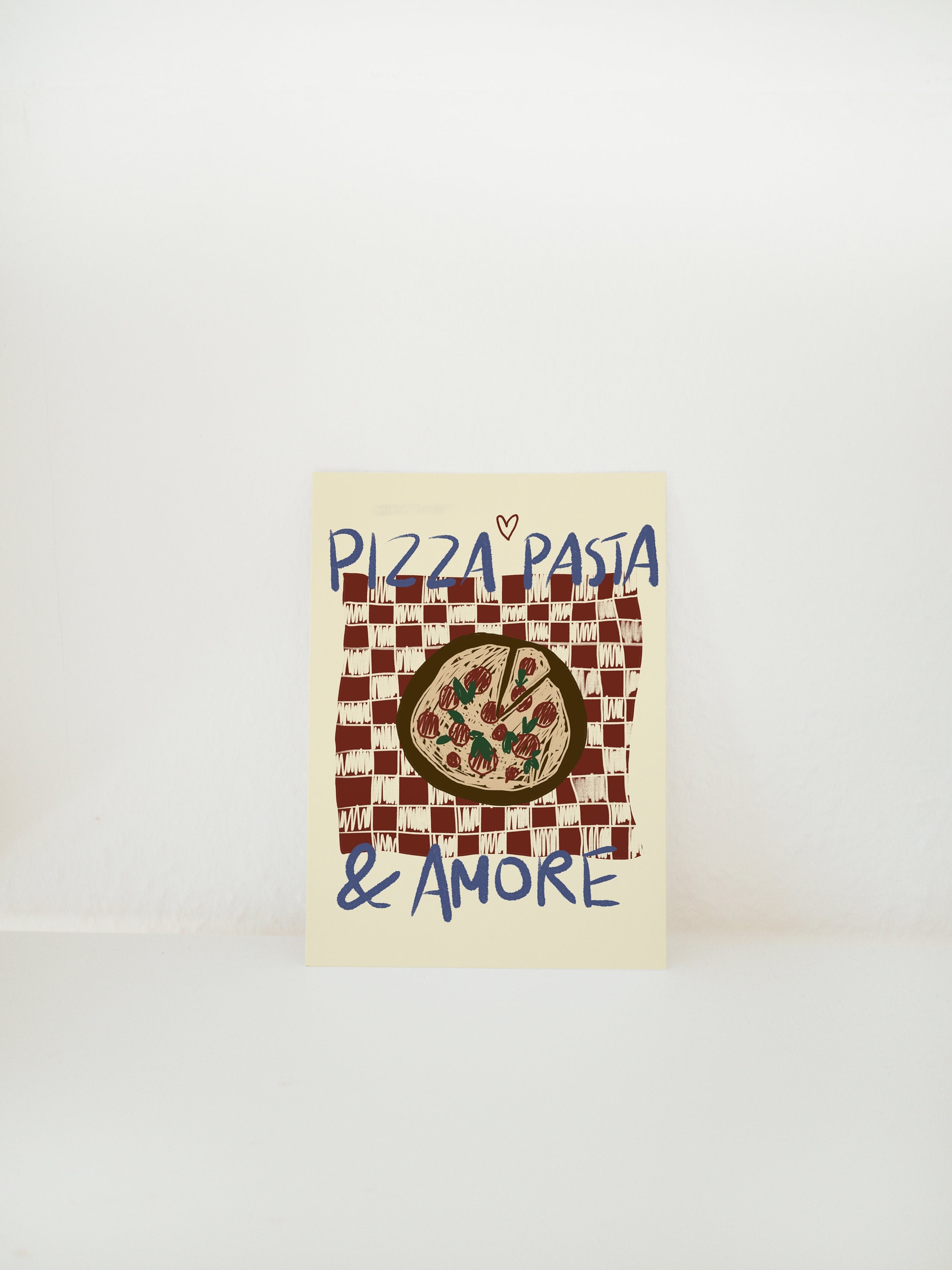 Postkarten Set 5 La Dolce Vita Illustration Orangen / Karte / Urlaub / Italien /Zitat / Sommer / Modern / Pizza / Zitronen